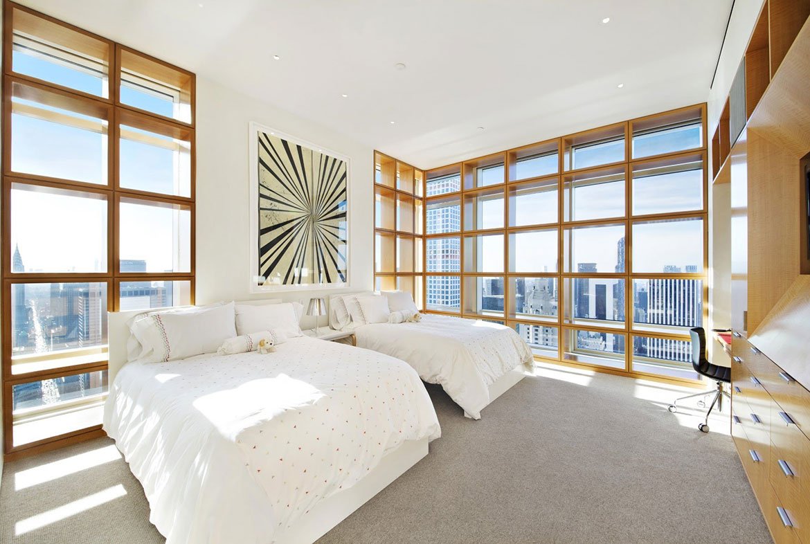 Luxury apartment bay view